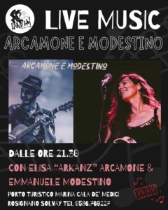 Live Music Arcamone e Modestino sabato 2 dicembre al locale Land'ho Bistrot