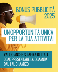 Bonus Pubblicità 2025